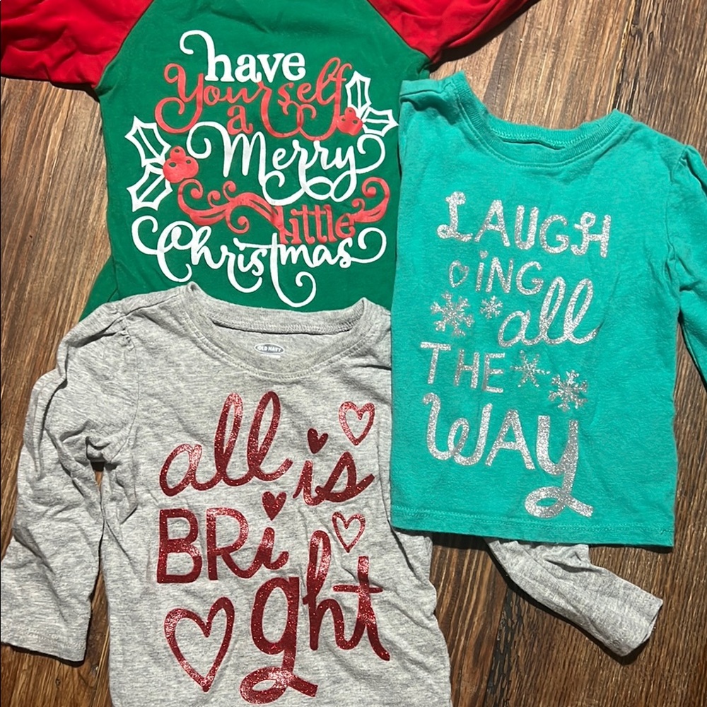 Old Navy Long Sleeve Tees Green Gray